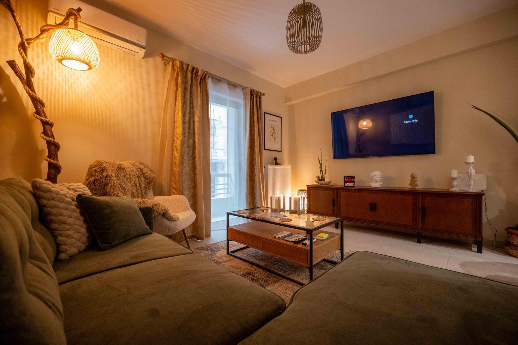 Cozy Lägenhet Aten Exteriör bild